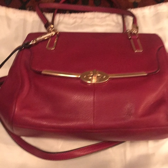 Coach Madison Madeline. Burgundy. Mint condition. Smoke free home. - Picture 2 of 6